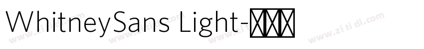 WhitneySans Light字体转换